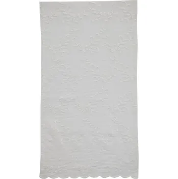 ubrus Lene Bjerre Vyšívaný běhoun na stůl Maddie bílý, 50 x 180 cm