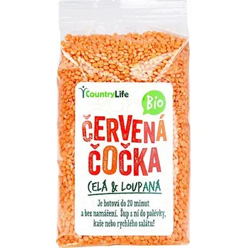 Luštěnina Čočka červená loupaná celá 500g Bio CL