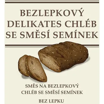 Pečivo Bezlepkový DELIKATES chléb se směsí semínek 500g Adveni