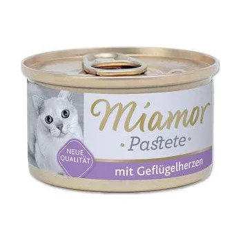 Krmivo pro kočku Miamor paštika drůbeží srdíčka 85 g