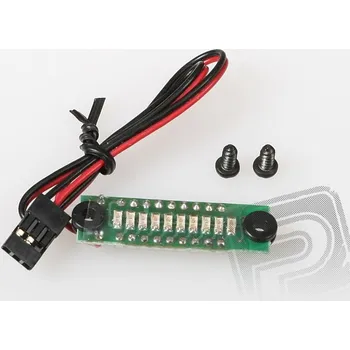 RC vybavení JR065/4 indikát.10LED Rx 4ti článek (F815-6)