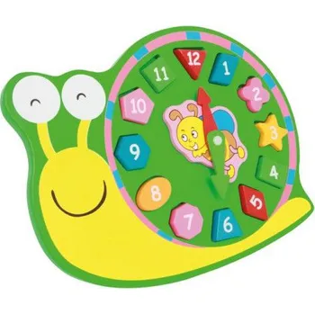 Dřevěná hračka Legler Motorické hodiny Šnek