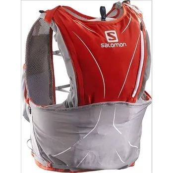 Sportovní batoh Batoh Salomon S-Lab ADV Skin3 12 Set - Racing Red/Aluminium XL
