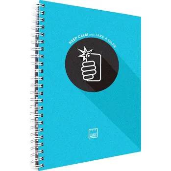 Zápisník MAKENOTES Záznamová kniha A4 KEEP CALM modrá
