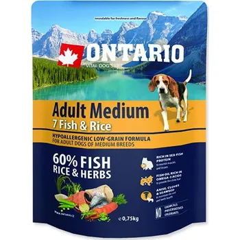 Ontario Adult Medium Fish/Rice Krmivo pro psa Ontario Adult Medium Fish/Rice