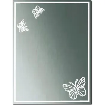 Zrcadlo Zrcadlo koupelnové 30 x 40 cm motýl na nalepení (Zrcadlo do koupelny, nástěnné, zrcadlo na stěnu, kosmetické)