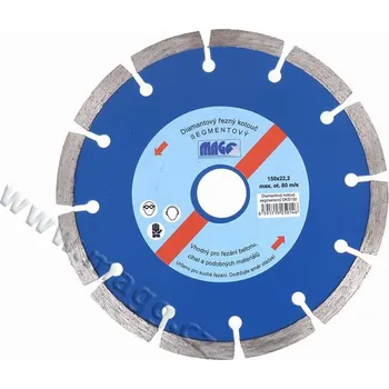Řezný kotouč Diamantový kotouč segmentový 115x22,2mm Magg (DKS115)