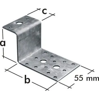 Tesařské kování Spojka typu Z 50 x 85 x 30 mm LZ2 (Spojka tesařská )