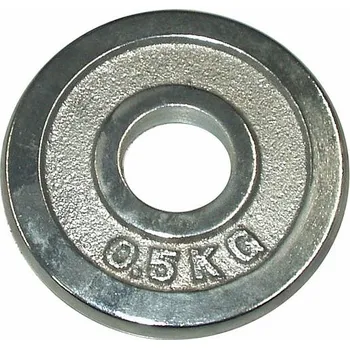 Chromový kotouč (závaží) na činky 0,5kg - 25mm
