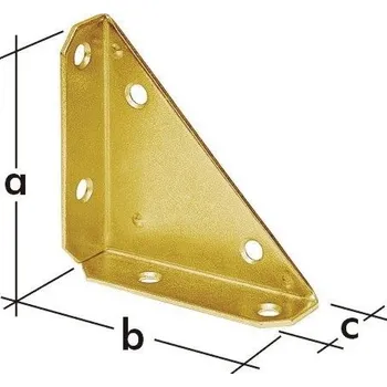 Tesařské kování Rohovník bednový 100 x 100 x 28 mm (Roh pro kufr bednu úchyt bednový )