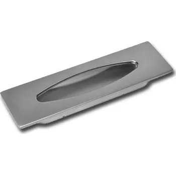 Nábytkové kování Úchytka 96 zadlabací Ni-broušený MILADA (Madlo rukojeť úchytka kování na zásuvky pro šuplík )