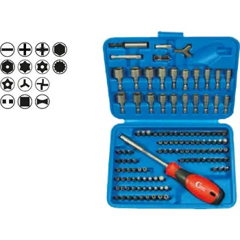 Gola sada Bity, hlavice nástrčné, šroubovák pro bity 1/4", profi sada 122 dílů, Condor Werkzeug (Condor - Werkzeug)