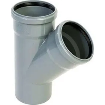 Kanalizační potrubí Plast Brno Odbočka HT 45° 50/50mm