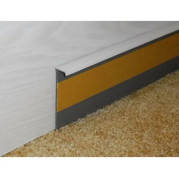 soklová lišta Kobercová lišta 55mm hladká bílá