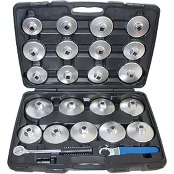 Sada nářadí Hlavice nástrčné 1/2", na olejové filtry, sada 23 dílů, Triumf (Triumf - profi)
