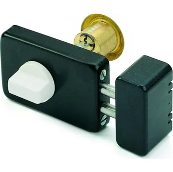 Vrchní zámek dveřní bezpečnostní 1572B 6.klíčů černá FAB