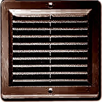 Větrací mřížka Mřížka 300 x 300 mm síťovina hnědá (Mřížka větrací odvětrávací průduch krytka)