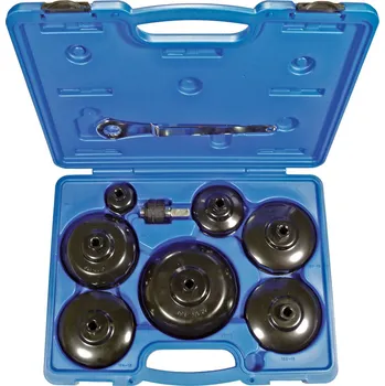Sada nářadí Hlavice nástrčné 1/2" na olejové filtry, sada 9 dílů, tvrzené CrMo, Triumf (Triumf - profi)