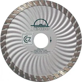 Řezný kotouč Kotouč diamantový profilový, DPT turbo segmentový 125 mm, Sembo (Sembo)