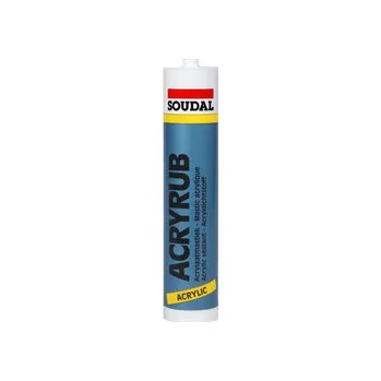 Průmyslové lepidlo Soudal Akrylový tmel bílý Acryrub 310 ml (ACRYRUB 310 ml)