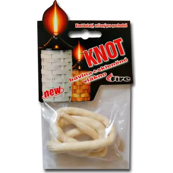 Zahradní osvětlení Knot do loučí náhradní 0,8x50cm (Knotek pro louče bavlněný)