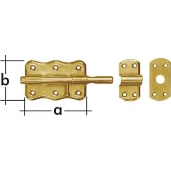 Dveřní kování Zástrč s kulatým jezdcem WO 70 (Zástrč dveřní vratová branková )