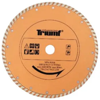 Řezný kotouč Kotouč diamantový turbo segmentový 125 mm, Triumf (Triumf - profi)