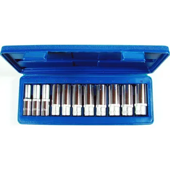 Gola sada Hlavice nástrčné 3/8", 6 hran 8 -19 mm, prodloužené, sada 11 dílů, Triumf (Triumf - profi)