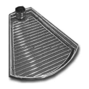 Držák na polici Koš na sloup trojúhelníkový 425 x 350 x 60 mm (Policová podpěra police polička police chromova police chrom závěsný držák do kuchyně do koupelny)