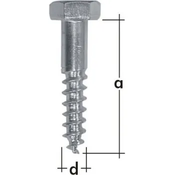 Vrut Vrut do dřeva pozinkovaný 10 x 60 mm PWD 1kg (Vruty ZN )