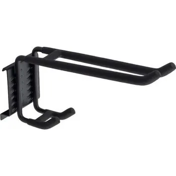 Nábytkové kování Hák závěsný na lišty dvojitý (Nástěnný hák závěsný )