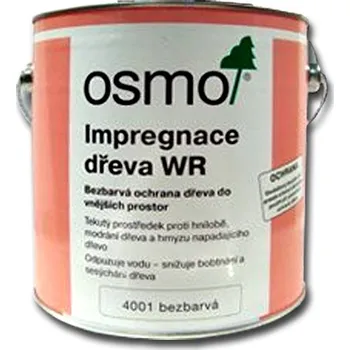 impregnace na dřevo OSMO 4001 impregnace dřeva WR 2,5 L (impregnační nátěr na fasády zahradní domky ploty)