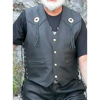 Moto vesta Bikers Mode Kožená Vesta VP - 4