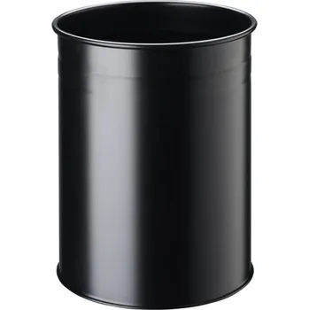 Odpadkový koš Kovový odpadkový koš 15/D - Černý