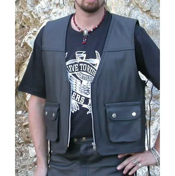 Moto vesta Bikers Mode Kožená Vesta VP - 3
