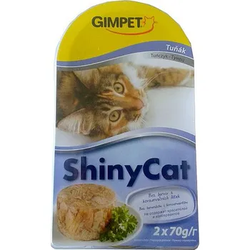 Krmivo pro kočku Gimborn Gimpet Shiny Cat tuňák v rosolu 2 x 70 g
