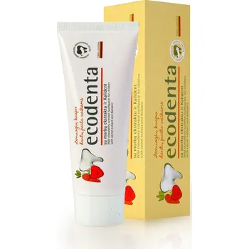 zubní pasta Ecodenta Kids zubní pasta s jahodovou příchutí pro děti 75 ml
