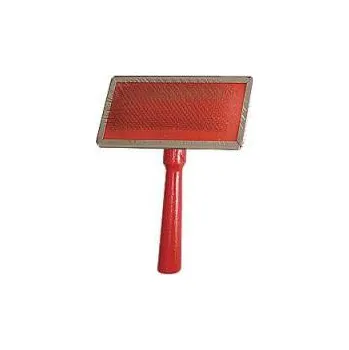 Péče o srst a drápky Kartáč jemný velký TOMMI, karta, dřevěná rukojeť 13,5 x 11,5 cm