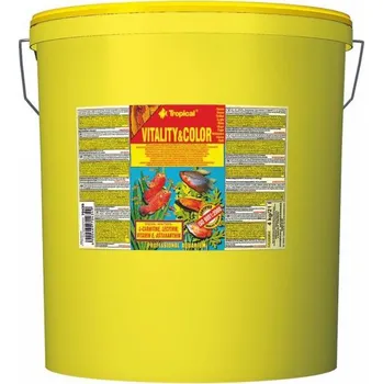 Krmivo pro rybičky TROPICAL Vitality Color 11l vědro