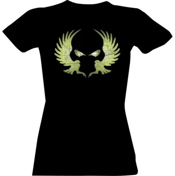 Dámské tričko Tričko s potiskem Lebka ptáci dámské