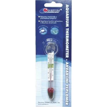 Domácí teploměr UniStar teploměr skleněný s přísavkou na kartě 11 cm