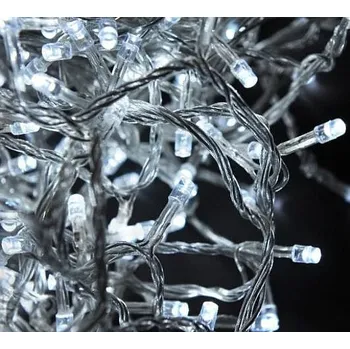 Vánoční dekorace Vánoční osvětlení 200 LED - BÍLÉ / 20LED bliká VS465 free_store_pickup