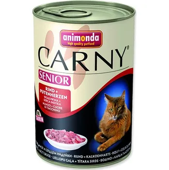 Animonda Carny Senior konzerva hovězí/krůtí srdce, 400 g