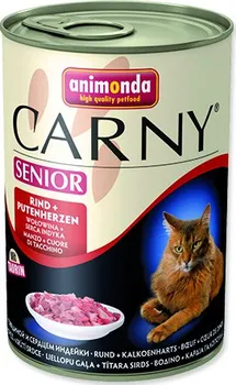 Krmivo pro kočku Animonda Carny Senior konzerva hovězí/krůtí srdce