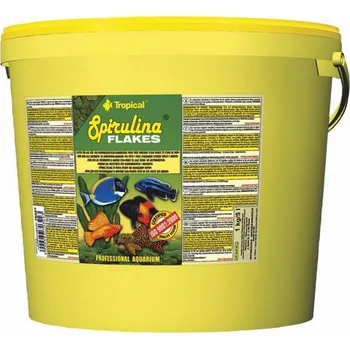 Krmivo pro rybičky TROPICAL Spirulina Flakes 5l vědro