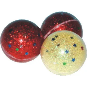 Hračka pro kočku Hračka kočka míček plastový s hvězdičkami 4,5cm