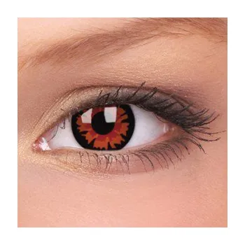 Kontaktní čočky barevné čočky CRAZY čočky jednodenní nedioptrické - volturi - demon (2 čočky)