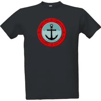 Tričko s potiskem Kotva v kruhu pánské