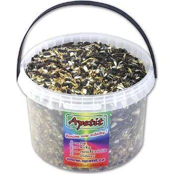 Krmivo pro ptáka Apetit - malý a střední papoušek kbelík 3 l (1700 g)