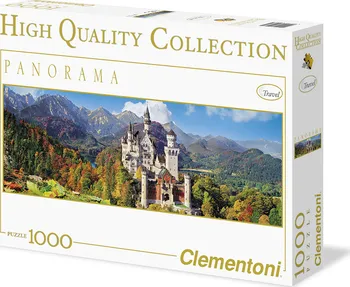 Puzzle Clementoni Puzzle Panorama Neuschwanstein 1000 dílků